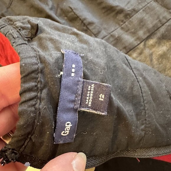 GAP Womens Strapless Dress size 12 Cotton Lightweight Geometric Green Pink Black - Picture 8 of 10